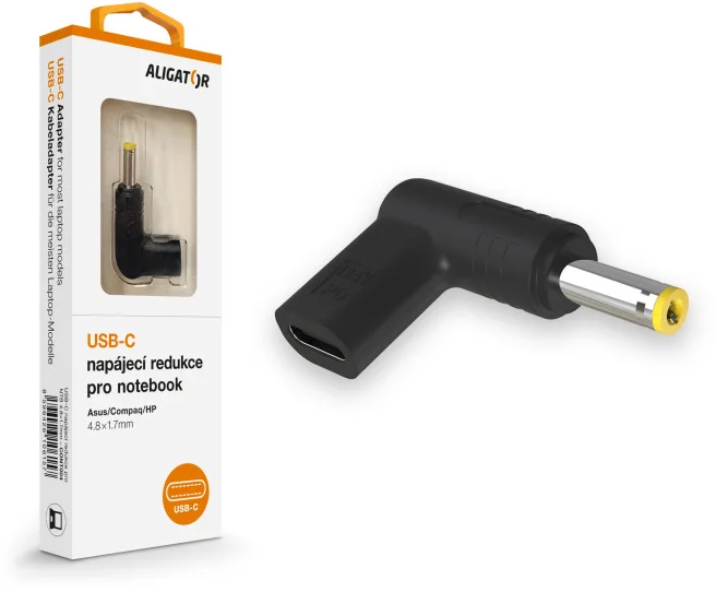 USB-C napájecí redukce 4.8*1.7mm pro notebooky Asus/Compaq/HP