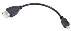 USB redukce kabel USB A/female - Micro USB/male 15cm OTG pro tablety a smartphone
