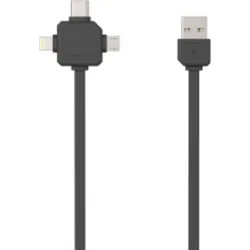 USBcable 3 v 1 - Šedá 8719186003935