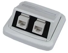 UTP dvojzásuvka ABB TANGO 2xRJ45 cat.6 WH 2422