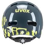 Uvex Kid 3, dirtbike sivá/limetková (51-55)