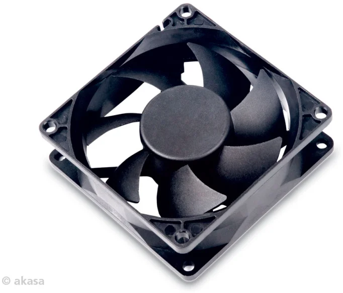 Ventilátor AKASA DFS802512H 8 cm, čierny