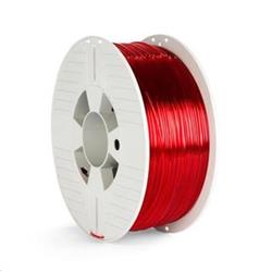 VERBATIM 3D Printer Filament PET-G 1.75mm ,327m, 1000g red transparent