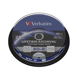 Verbatim Blu-ray BD-R M-Disc Printable 4x, 25GB, 10 pcs (Spindl)