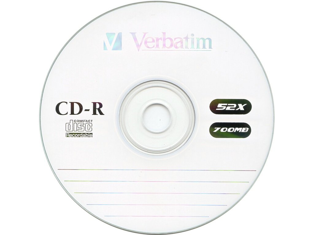 Verbatim CD-R 52x, 700MB, 10 ks (vreteno)