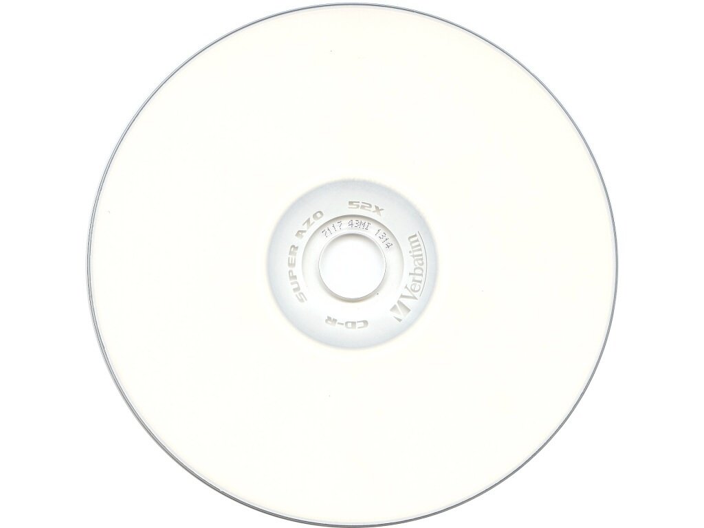 Verbatim CD R Printable 700MB 52x Cake 25 Ks 43439 TSBOHEMIA CZ