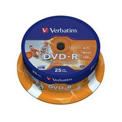 Verbatim DVD-R 4,7GB  16x Printable spindl 25 ks