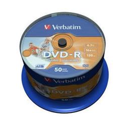 Verbatim DVD-R 4,7GB printable 16x SPINDL (50pack) 43533 - Datová media zapisovací