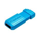 VERBATIM Flash Disk 16GB Hi-Speed Store 'n' Go, Pinstripe, USB 2.0, Caribbean modrá