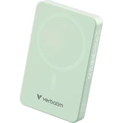 Verbatim magnetická bezdrátová powerbanka Charge 'n' Go Essentials, 10000mAh, zelená