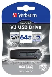 VERBATIM Store 'n' Go V3 64GB USB 3.0 černá 49174 - USB Flash disky
