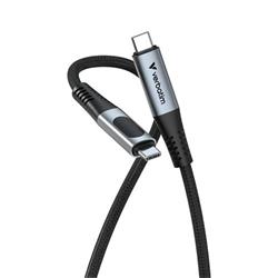 Verbatim USB-C->C Sync & Charge cable with power indicator 100W black