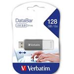 VERBATIM USB Flash disk 2.0 DataBar 128 GB sivý