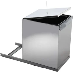 Vestavný odpadkový koš Elletipi TOWER - výsuvný, automatické víko, 17 L ,I624