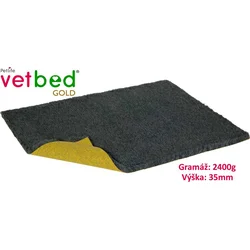 Vetbed Gold grafitová 150 x 100 cm, vlas 35 mm