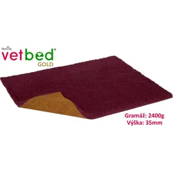 Vetbed Gold vínová 150 x 100 cm, vlas 35 mm