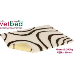 Vetbed protiskluz/Drybed béžovohnědá 150 x 100 cm, vlas 30 mm