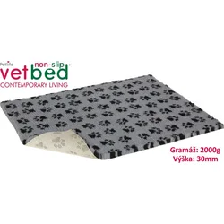 Vetbed protiskluz/Drybed šedá Packy 75 x 50 cm, vlas 30 mm