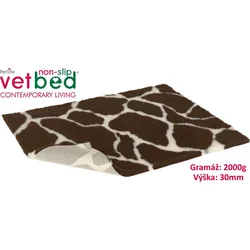 Vetbed protiskluz/Drybed žirafa 75 x 50 cm, vlas 30 mm