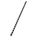 VICTORIA Hřbet, plastový, černý, 6 mm, 10-20 listů