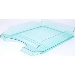 VICTORIA Odkladač, transparentní, zelený, plastový