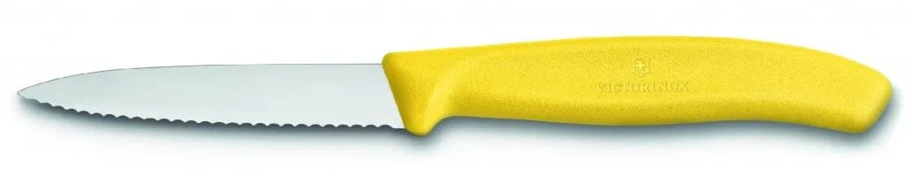 Victorinox Nůž kuchyňský žlutý 8cm vlnka