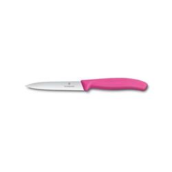 Victorinox Nůž na zeleninu s vlnkovaným ostří růžový, 10 cm