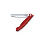Victorinox Skládací svačinový nůž Swiss Classic, červený, rovné ostří