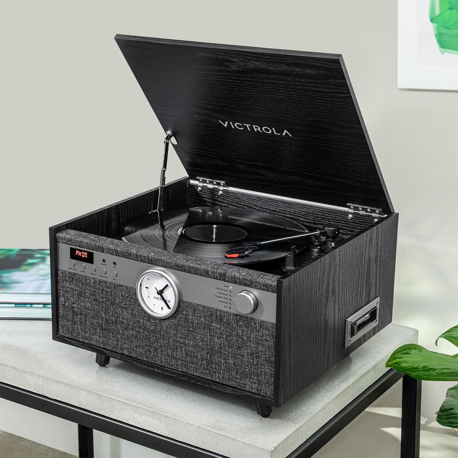 Victrola VTA-830SB-BLK-INT Century Signature 6v1 gramofon černý