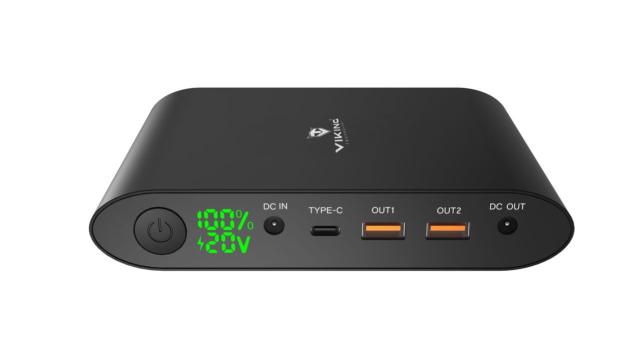 Viking notebooková power banka Smartech II Quick Charge 3.0 40000mAh, šedá