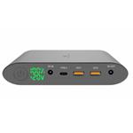 Viking notebooková power banka Smartech II Quick Charge 3.0 40000mAh, šedá