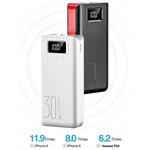 Viking power banka go30, 30000 mAh, černo-červená