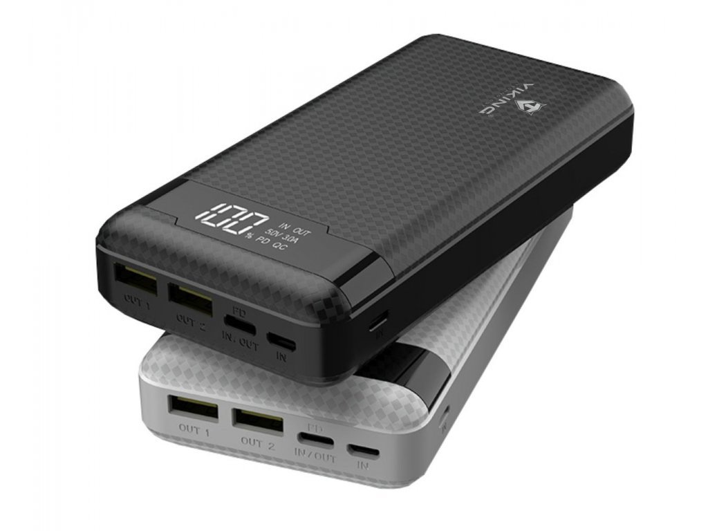Viking power banka PN-963PD, QC3.0, 20000 mAh, černá