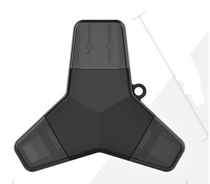 Viking USB Flash disk 3.0 4 v 1 s Lightning/Micro USB/USB/USB-C, 32 GB, čierny