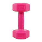 Vinylová činka LIFEFIT 1 x 1 kg, růžová