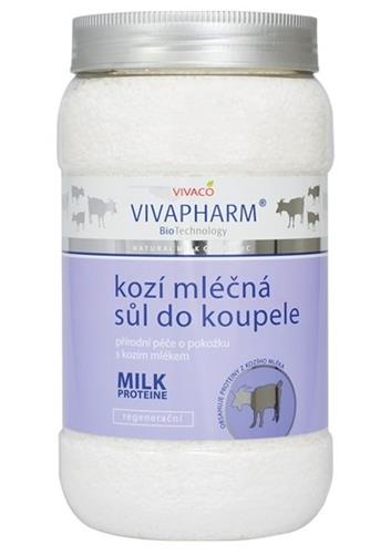 Vivapharm Kúpeľová soľ s kozím mliekom 1200g