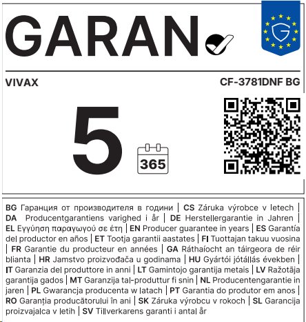 VIVAX CF-3781DNF BG