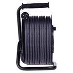 Vonkajší predlžovací kábel na bubne 50 m / 4 ks. / čierny / guma-neoprén / 230V / 2,5mm2
