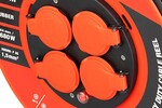 Vonkajší predlžovací kábel na bubne FESTA INDUSTRY 3x1,5 mm, 25 m, 230 V, max. 3680 W, 4 zásuvky, gumový, IP44