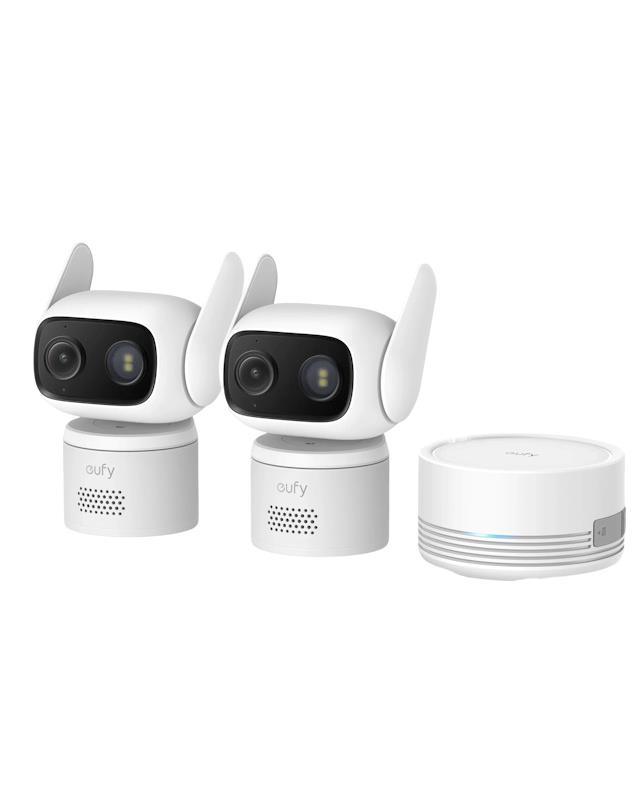 Vonkajšia kamera Anker eufy C31 (sada 2 ks + jednotka HomeBase Mini), 2K, biela