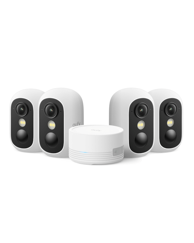 Vonkajšia kamera Anker eufy C35 (sada 4 + jednotka HomeBase Mini) 1080p biela