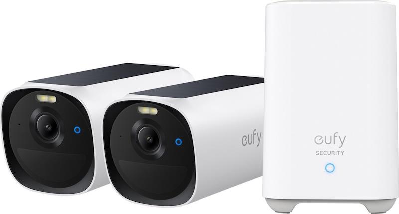 Vonkajšia kamera so solárnym nabíjaním Anker eufy E40 set 2+1, 2K biela