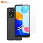 Vyrobené pre Xiaomi TPU kryt + tvrdené sklo pre Xiaomi Redmi Note 11/11s Black