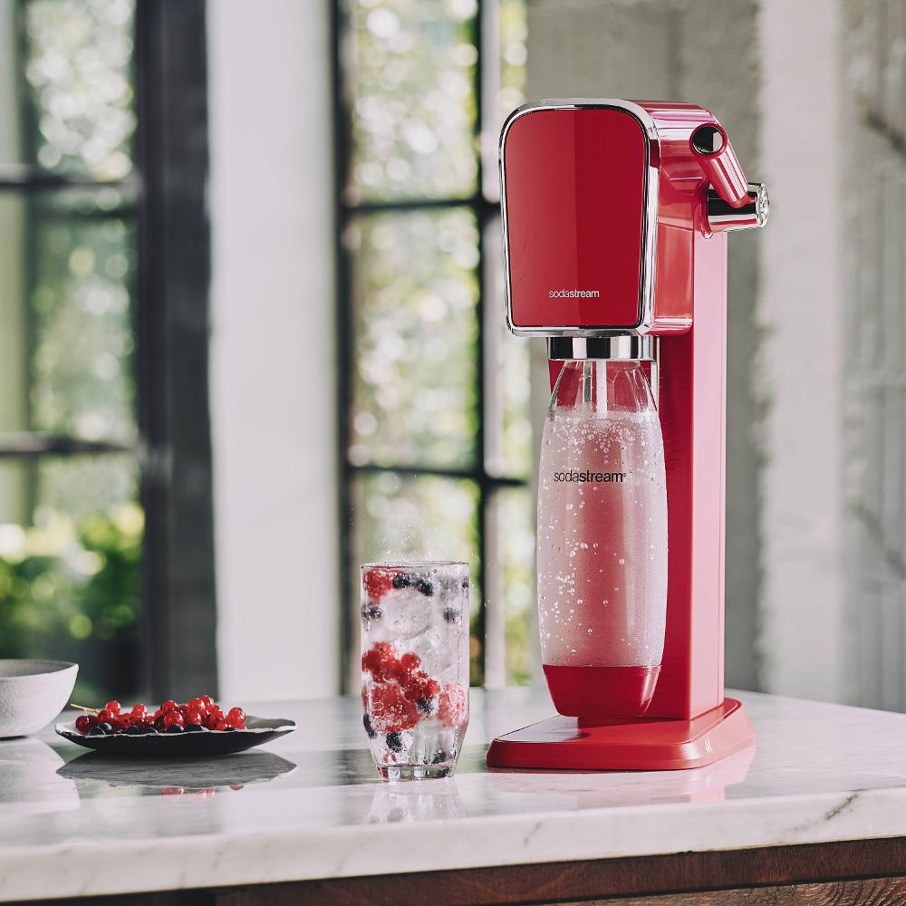 Výrobník perlivej vody SodaStream ART Mandarínkovo červená