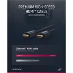 Vysokorýchlostný kábel ClickTronic HQ OFC HDMI s Ethernetom, pozlátený, 4K@30Hz, 15 m