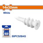Wadfow Hmoždinka do sádrokartonu 14x32mm, sada 50 ks