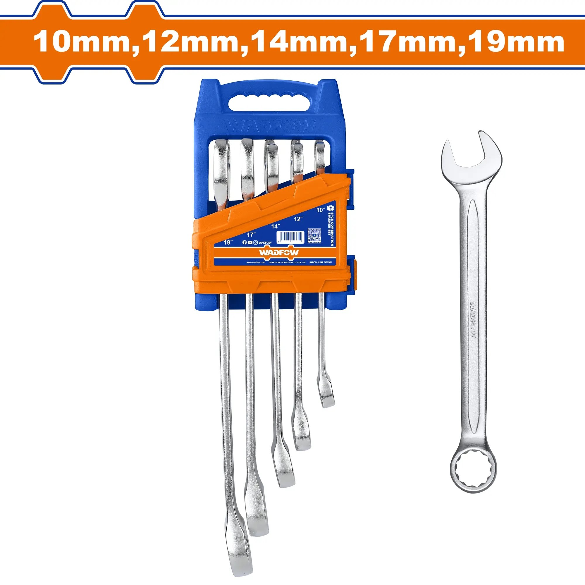 Wadfow Klíč očkoplochý sada 5ks