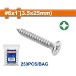 Wadfow Samorezná skrutka ZH 3,5x25 mm, sada 250 ks