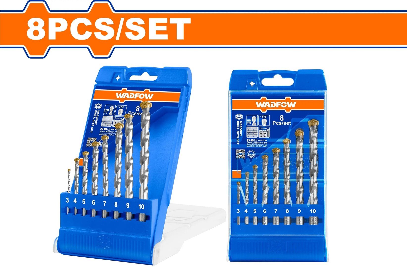 Wadfow Vrták do zdiva sada 8ks