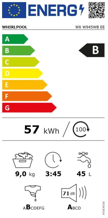 Whirlpool W6 W945WB EE